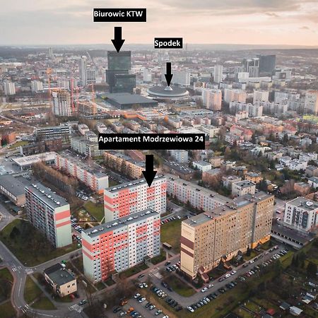 Апартаменты Katowice Apartament Spodek Modrzewiowa 24 Экстерьер фото