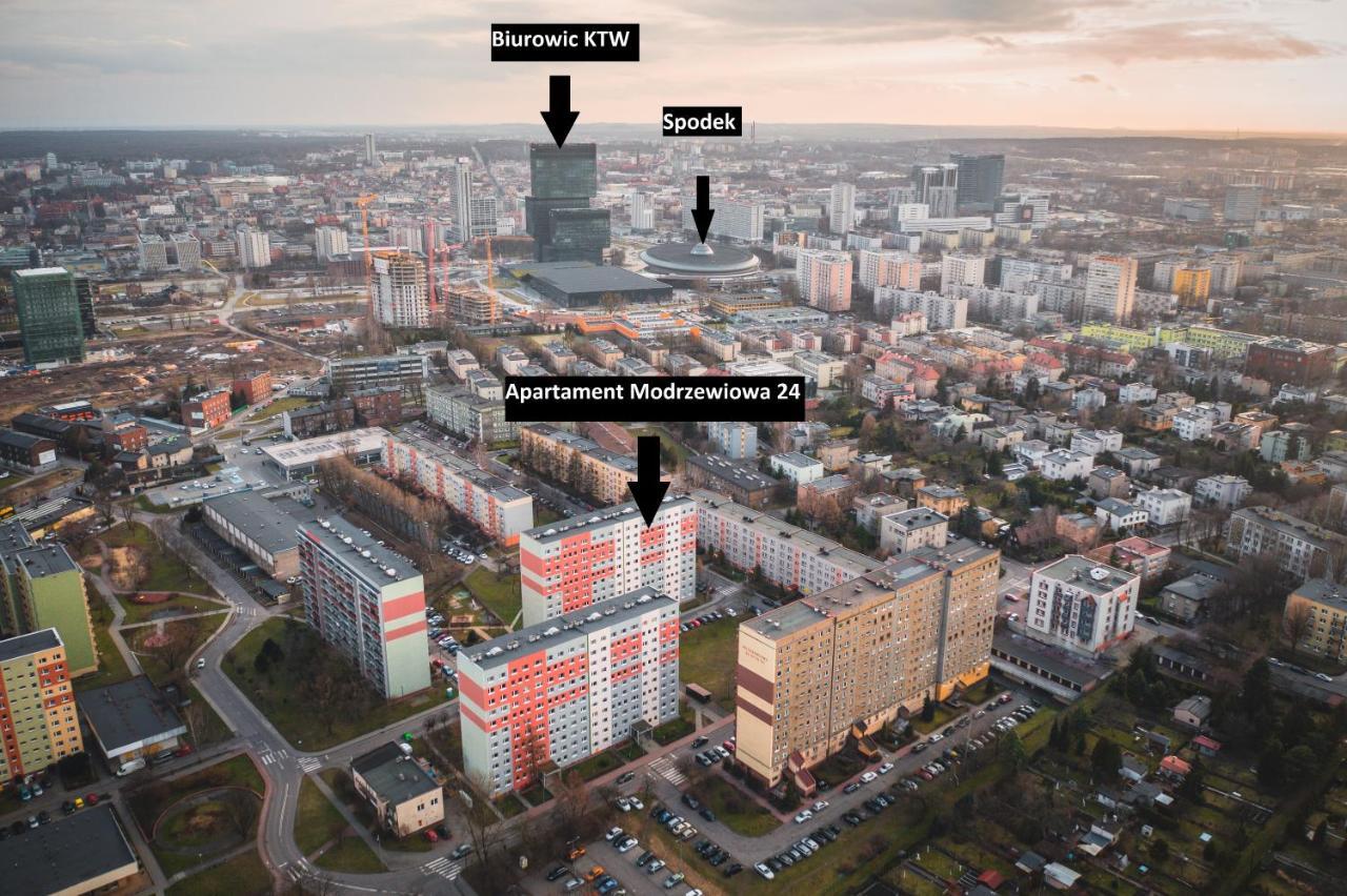 Апартаменты Katowice Apartament Spodek Modrzewiowa 24 Экстерьер фото